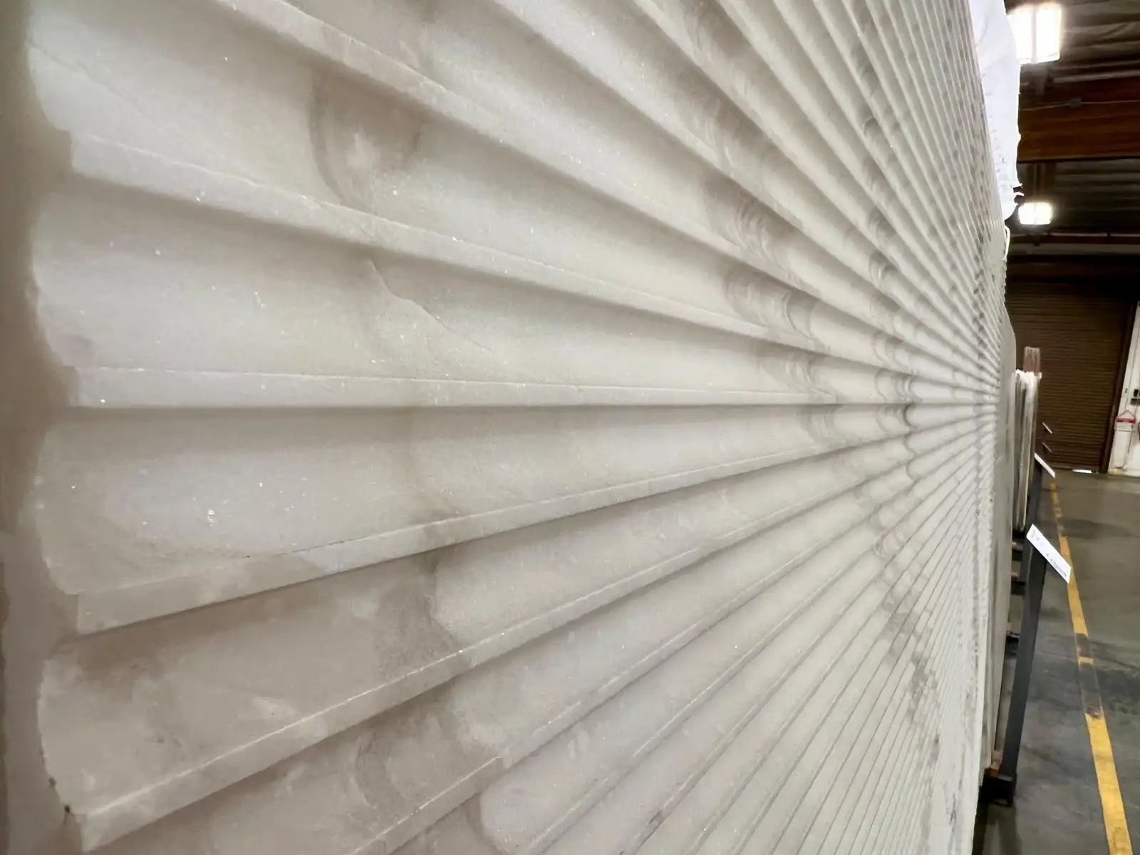 Dover White Flut Texture 2cm 1