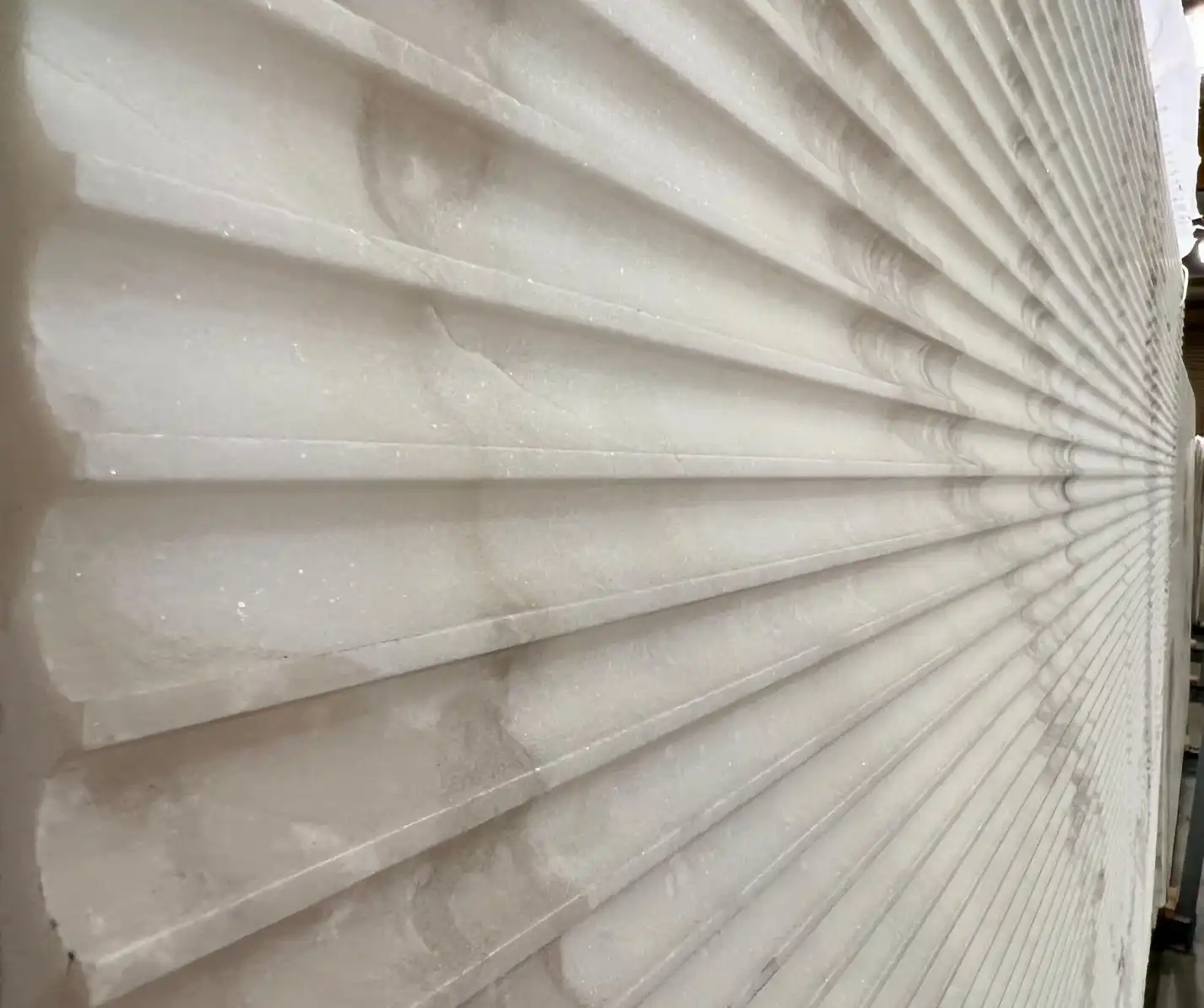 Dover White Flut Texture 2cm 1
