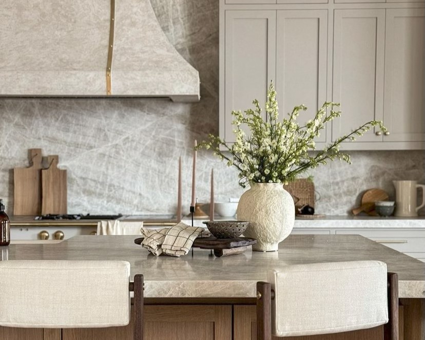 Taj Mahal Quartzite luxury kitchen